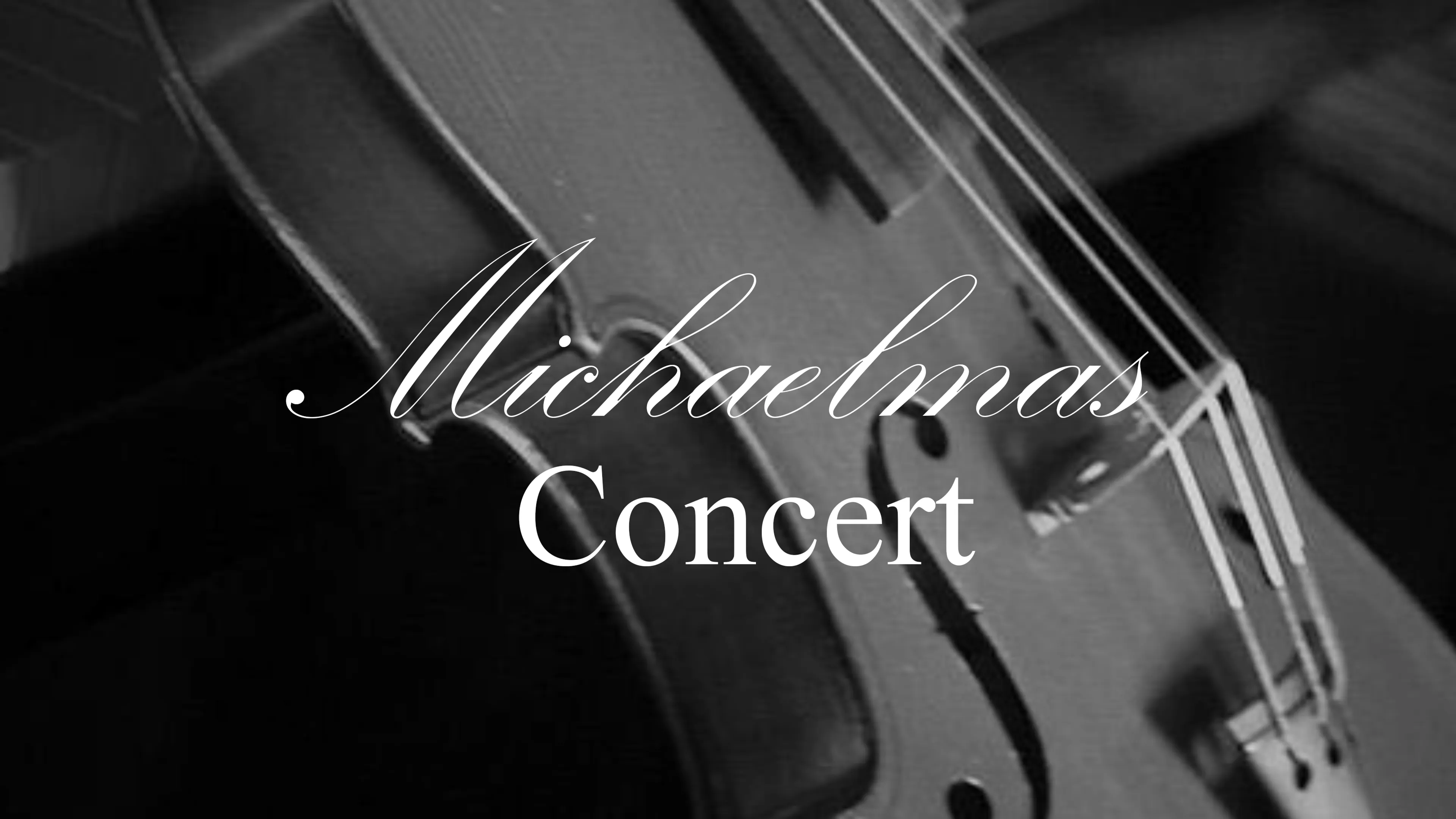 Michaelmas Concert poster
